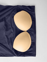 Load image into Gallery viewer, Classic Round Neck Wide Strap Mini Dress With Built-In Bra Comfortable Sleeveless Dress
