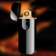 Load image into Gallery viewer, Touch Electric lighters Plasma Lighters Dual arc Lighter USB lighters Flameless Rechargeable Lighter Windproof Lighter Electric lighters for Camping,Starter, Hunting, Backpacking, Hiking Gadget For Men
