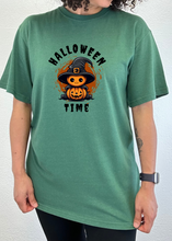 将图片加载到图库查看器，Halloween Time Unisex Bamboo Viscose/Organic Cotton Short Sleeve Graphic T-Shirt
