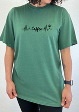 将图片加载到图库查看器，Heartbeat Coffee Unisex Bamboo/Cotton Graphic T-Shirt
