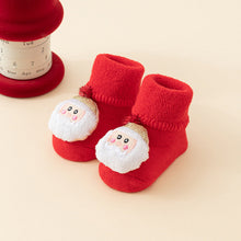 将图片加载到图库查看器，Baby Socks Christmas Newborn For Baby Boys/Girls Christmas Floor Socks Anti-Slip Baby Step Socks For Baby Kids
