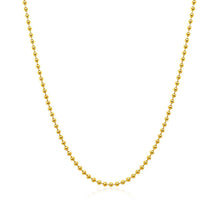 Load image into Gallery viewer, 14k Yellow Gold Bead Chain 1.5mm
