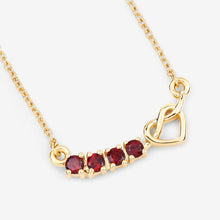 Load image into Gallery viewer, 0.32 Carat Genuine Garnet .925 Sterling Silver Necklace

