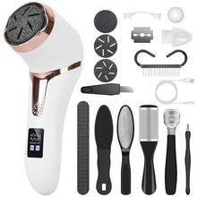 Load image into Gallery viewer, 17-Pieces Set: Electric Foot Callus Remover with Vacuum Foot Grinder Rechargeable
