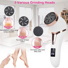 Load image into Gallery viewer, 17-Pieces Set: Electric Foot Callus Remover with Vacuum Foot Grinder Rechargeable
