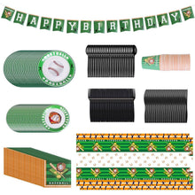 Load image into Gallery viewer, 171-Pieces: Baseball Birthday Party Disposable Dinnerware Set
