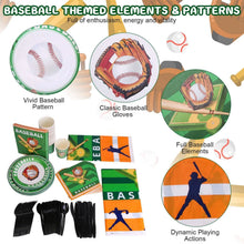 Load image into Gallery viewer, 171-Pieces: Baseball Birthday Party Disposable Dinnerware Set
