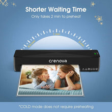 将图片加载到图库查看器，Crenova A4 Laminator – Hot &amp; Cold Modes, Compact Design
