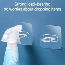 Load image into Gallery viewer, 4-Pack Clear Adhesive Utility Hooks
