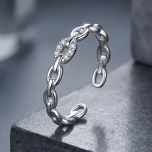 将图片加载到图库查看器，925 Sterling Silver 0.3cm Width CZ Pavé Setting Rings
