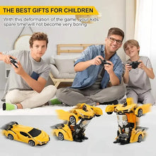Load image into Gallery viewer, 1:18 Remote Control Deformation Robot Car with LED Lights – 360° Drift, USB Rechargeable

