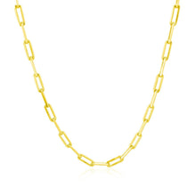 Load image into Gallery viewer, 10K Yellow Gold Paperclip Chain (2.50 mm)
