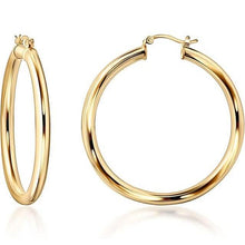 将图片加载到图库查看器，S925 50mm Solid Hoop Earrings for Women
