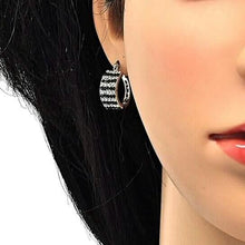 Load image into Gallery viewer, 18k Gold-filled Emerald Crystal Pavé High-polish Cubic Zirconia Earrings
