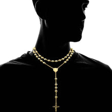 将图片加载到图库查看器，18K Gold Plated Diamond Cut Rosary
