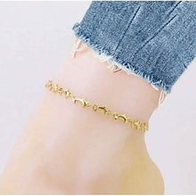 将图片加载到图库查看器，18k Gold Plated Dolphin Anklet
