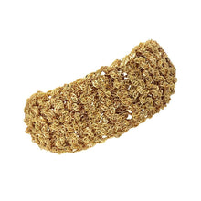 将图片加载到图库查看器，18k White Gold Braided Bracelet
