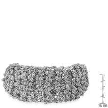 将图片加载到图库查看器，18k White Gold Braided Bracelet
