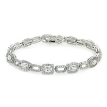 将图片加载到图库查看器，18K White Gold Plated Tennis Bracelets
