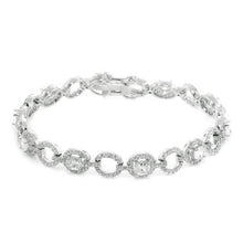 将图片加载到图库查看器，18K White Gold Plated Tennis Bracelets
