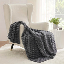 Load image into Gallery viewer, Ultra-Soft Double-Sided Fleece Blanket – Gray (All-Season)
