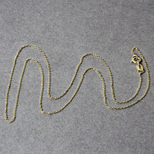 将图片加载到图库查看器，14k Yellow Gold Diamond Cut Cable Link Chain 0.8mm
