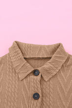 Load image into Gallery viewer, Retro Camel Full Size Drop Shoulder Jacket With Button-Up Design Women Jacket
