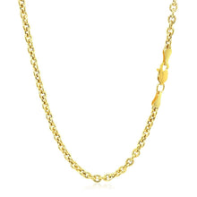 Load image into Gallery viewer, 3.0mm 14k Yellow Gold Forsantina Lite Cable Link Chain
