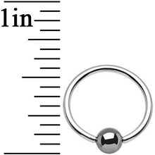 将图片加载到图库查看器，16G 7/16 Hematite Bead BCR Captive Ring
