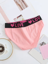 Load image into Gallery viewer, Soft Touch 6-Pack Seamless Bikini Briefs for Women – Colorful Drop Waist Cotton Panties with Stretch Fit &amp; Alphabet Print – Women's Everyday Lingerie &amp; Underwear Essentials for Summer
