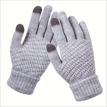 Load image into Gallery viewer, Soft Touchscreen Winter Gloves Elastic Cuff Knit for Cold Weather
