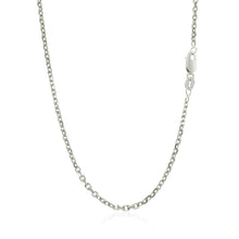 将图片加载到图库查看器，14k White Gold Diamond Cut Cable Link Chain 1.8mm
