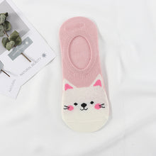 Load image into Gallery viewer, 5 Pairs Cute Animal Spring Women Cotton Boat Socks Set Korean Style Funny Cat Dog Panda Low Cut Ankle Short Socks
