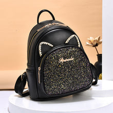 将图片加载到图库查看器，Large-Capacity Fashion All-Match Backpack New PU Leather Business Backpacks For Ladies And Girls Fashion Designer Teenage Girls Student School Bags
