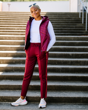 Load image into Gallery viewer, Powerstripe Mid Rise 28" 7/8 Length Track Pant
