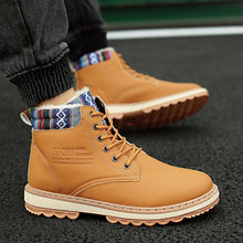 Load image into Gallery viewer, Business Soft Mens Boots Winter Shoes Waterproof Snow Boots With Warm Plush Winter Footwear Casual Boots Winter Hiking Boots Lining Outdoor Anti Slip Outdoor Sport Shoes
