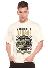 Load image into Gallery viewer, Motorcycle Garage Men's Bamboo Viscose/Organic Cotton Short Sleeve Graphic T-Shirt
