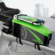 Load image into Gallery viewer, Rainproof Bike Bag For 4-6.5' Front Phone Bag Special PC Hard Shell With Free Rain Cover Motorcycle Bike Accessories  Bike Phone Bag Bike Pouch Top Tube Bag Bicycle Front Frame Bag Waterproof Bike Accessories Bag Phone Holder Compatible With Smartphones
