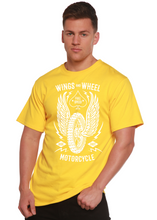 Load image into Gallery viewer, Wings And Wheel Spun Bamboo® Men's Bamboo Viscose/Organic Cotton Short Sleeve Graphic T-Shirt
