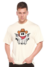 将图片加载到图库查看器，Cowboy Ghost Unisex Bamboo Viscose/Organic Cotton Short Sleeve Graphic T-Shirt
