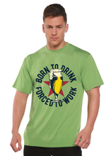 Load image into Gallery viewer, Born to Drink Men's Bamboo Viscose/Organic Cotton Short Sleeve Graphic T-Shirt
