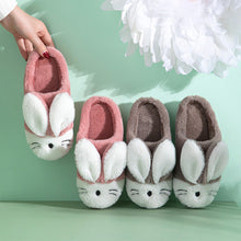 将图片加载到图库查看器，Cartoon Bunny Home Warm Children's Slippers Home Slippers Warm Cute Womans Mens Slipper Winter Shoes New Fashion Casual Fur Plush Slides Winter Slippers For Women House Slippers Fluffy Soft Comfy Fuzzy Slippers Faux Fur Plush Anti-Skid Slippers
