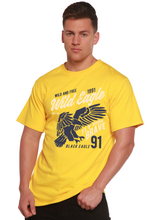 Load image into Gallery viewer, Wild Eagle Spun Bamboo® Men's Bamboo Viscose/Organic Cotton Short Sleeve Graphic T-Shirt
