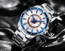 将图片加载到图库查看器，Men's  Modern Sports Waterproof Watch Luxury Unique Design  Fluorescent Hands Perfect Gift
