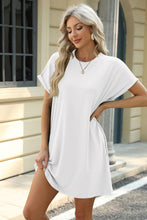 Load image into Gallery viewer, Short Sleeve Mini Dress with Pockets Casual &amp; Stylish Everyday Wear

