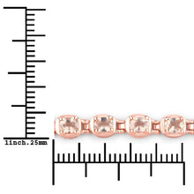 Load image into Gallery viewer, 1.35 Carat Genuine Morganite .925 Sterling Silver Bracelet
