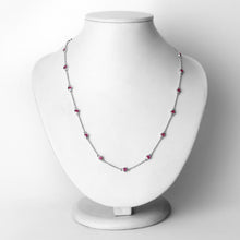 将图片加载到图库查看器，2.34 Carat Genuine Ruby .925 Sterling Silver Necklace
