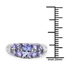 Load image into Gallery viewer, 1.63 Carat Genuine Tanzanite .925 Sterling Silver Ring
