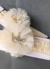 Load image into Gallery viewer, ILuxury Handmade Infant Child Hair Band Three-dimensional Alloy Rhinestone Crown Headdress  Elastic Headband Turban For Baby Girls
