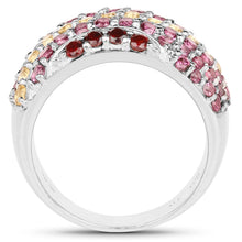 Load image into Gallery viewer, 2.35 Carat Genuine Multi Stone .925 Sterling Silver Ring
